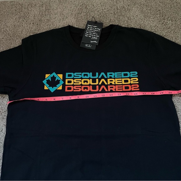 Dsquared 2 men's black t shirt large - Picture 5 of 7